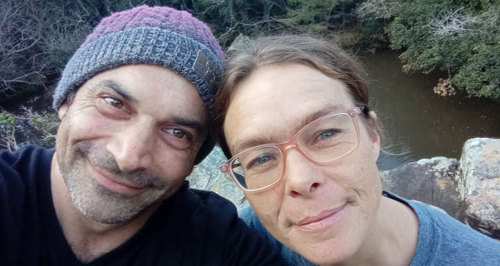 Stephen Murcott and Chloe Menteath